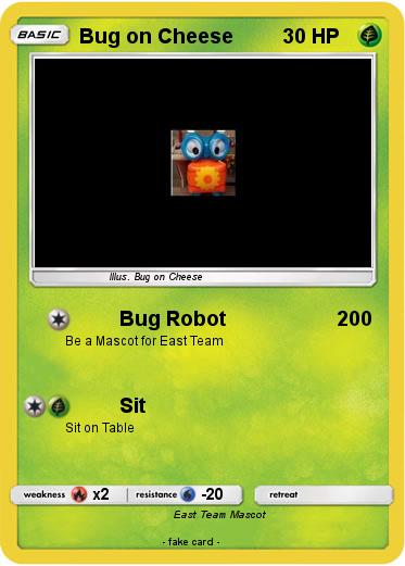 Pokemon Bug on Cheese
