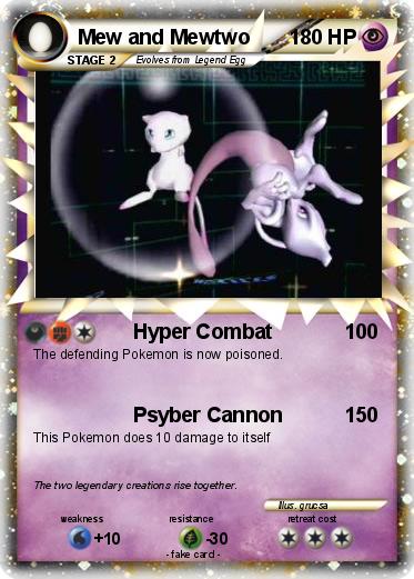 Pokemon Mew and Mewtwo