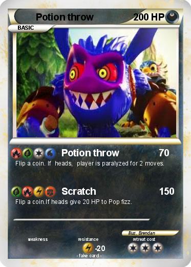 Pokemon Potion throw