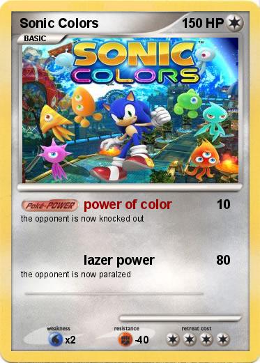 Pokemon Sonic Colors