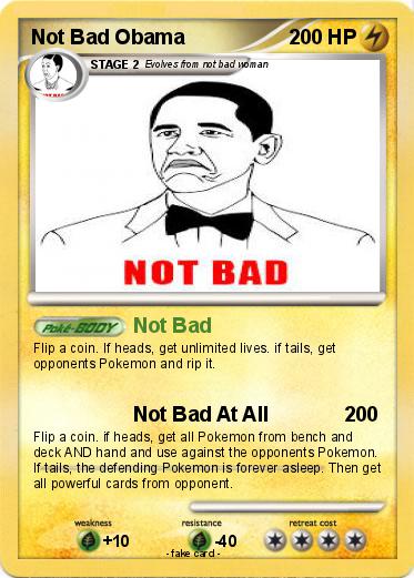 Pokemon Not Bad Obama