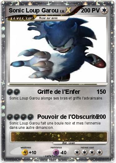 Pokemon Sonic Loup Garou