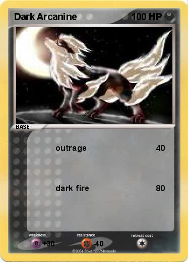 Pokemon Dark Arcanine