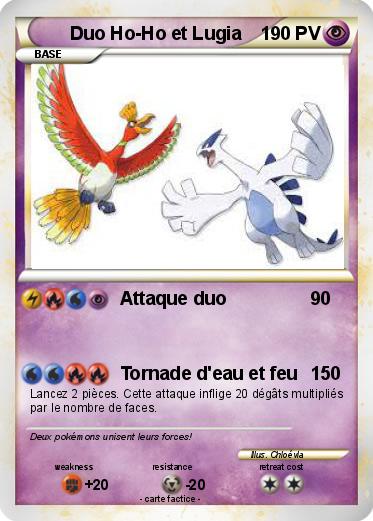 Pokemon Duo Ho-Ho et Lugia