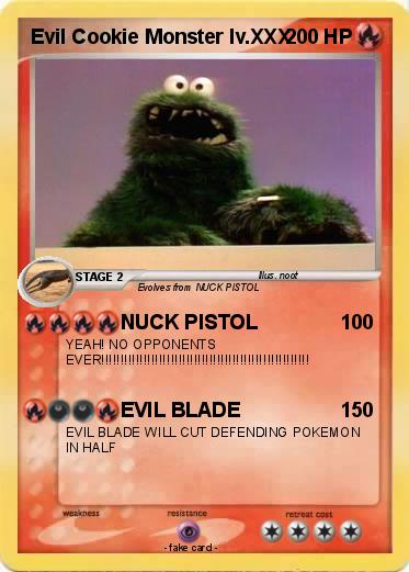 Pokemon Evil Cookie Monster lv.XXX