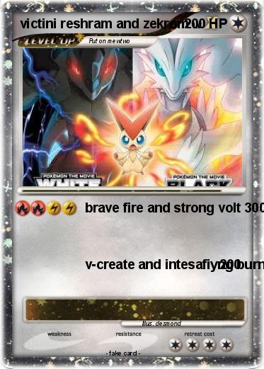 Pokemon victini reshram and zekrom