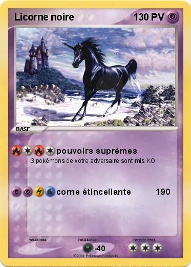 Pokemon Licorne noire          