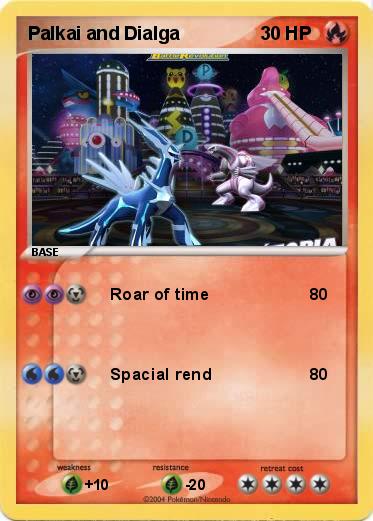 Pokemon Palkai and Dialga
