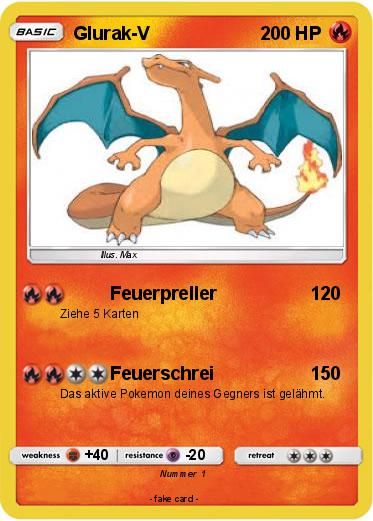 Pokemon Glurak-V