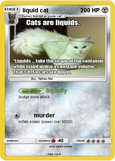Pokemon liquid cat