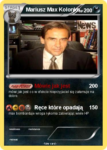 Pokemon Mariusz Max Kolonko