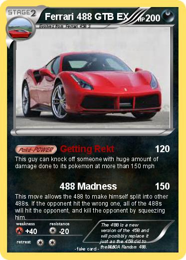 Pokemon Ferrari 488 GTB EX