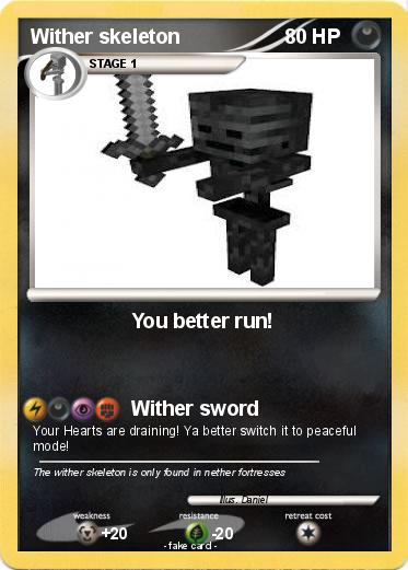 Pokemon Wither skeleton