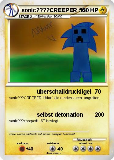 Pokemon sonic????CREEPER 56