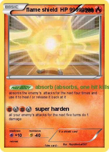 Pokemon flame shield  HP 99999999