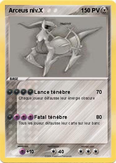 Pokemon Arceus niv.X