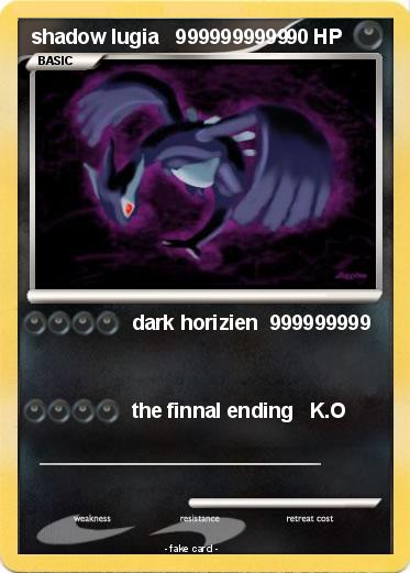 Pokemon shadow lugia   9999999999