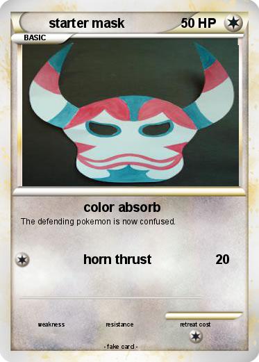Pokemon starter mask