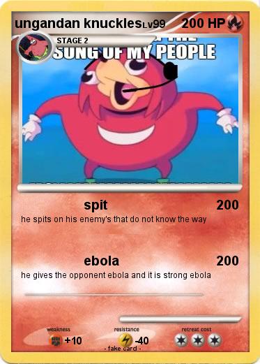 Pokemon ungandan knuckles