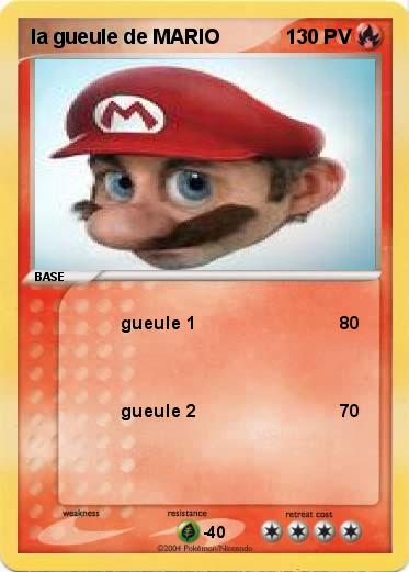 Pokemon la gueule de MARIO