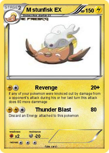 Pokemon M stunfisk EX
