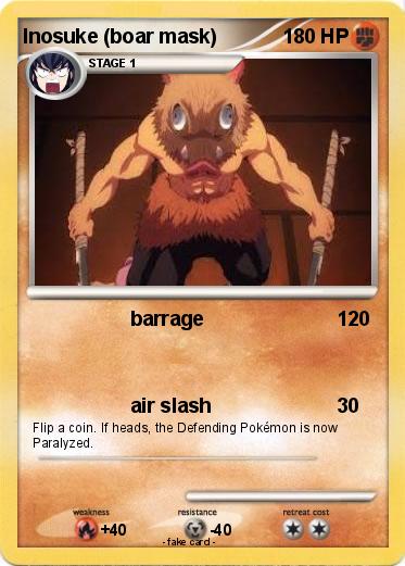 Pokemon Inosuke (boar mask)