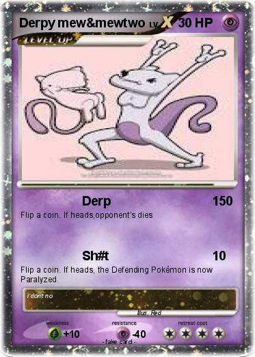 Pokemon Derpy mew&mewtwo