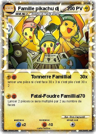 Pokemon Famille pikachu dj