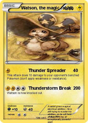Pokemon Watson, the magic rabbit