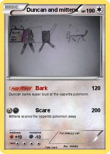 Pokemon Duncan and mittens