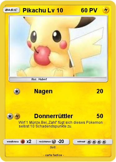 Pokemon Pikachu Lv 10