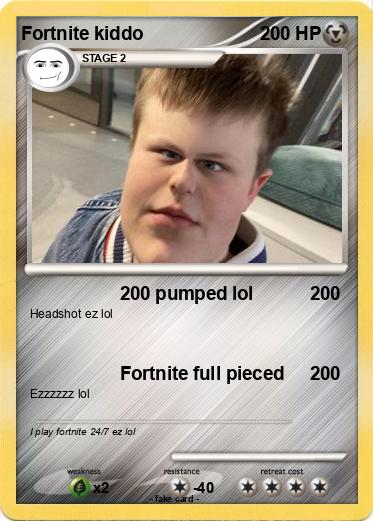 Pokemon Fortnite kiddo