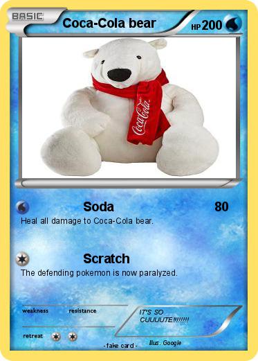 Pokemon Coca-Cola bear