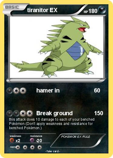 Pokemon tiranitor EX