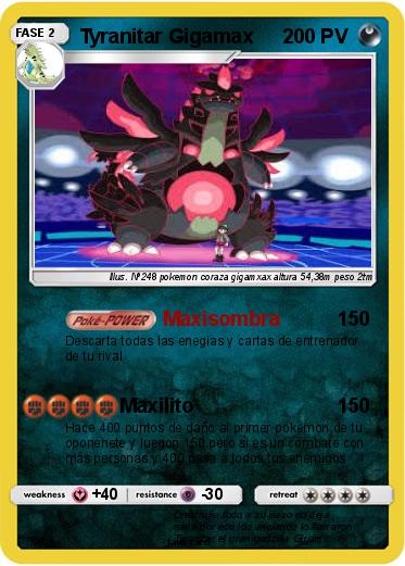 Pokemon Tyranitar Gigamax