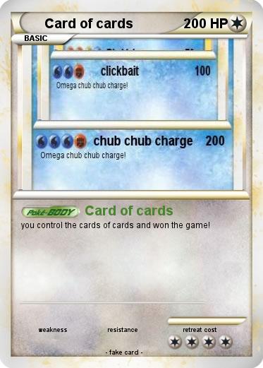 Pokemon Card of cards