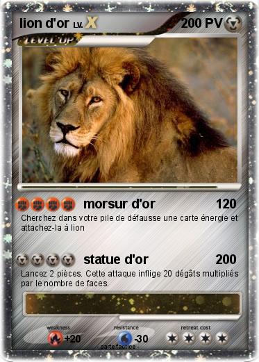 Pokemon lion d'or