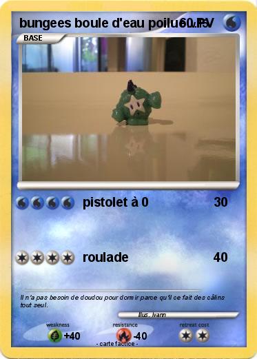 Pokemon bungees boule d'eau poilue