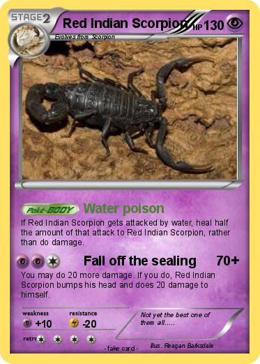 Pokemon Red Indian Scorpion