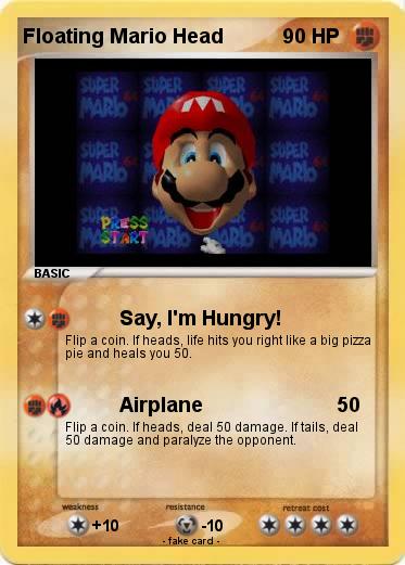 Pokemon Floating Mario Head