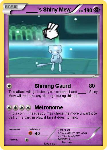 Pokemon ____'s Shiny Mew