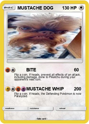 Pokemon MUSTACHE DOG