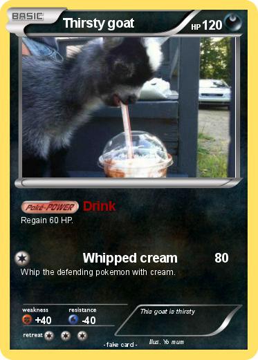 Pokemon Thirsty goat