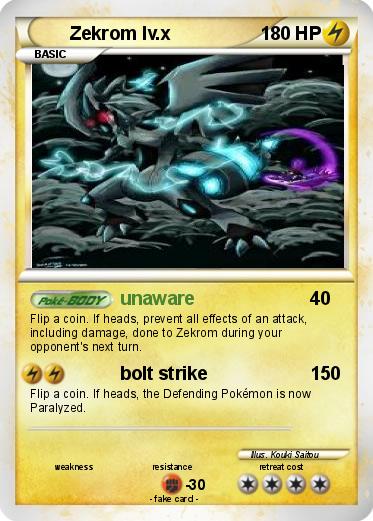Pokemon Zekrom lv.x