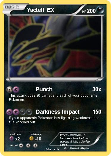 Pokemon Yactell  EX