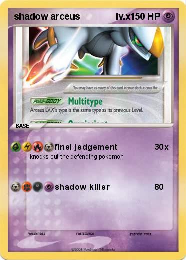 Pokemon shadow arceus              lv.x