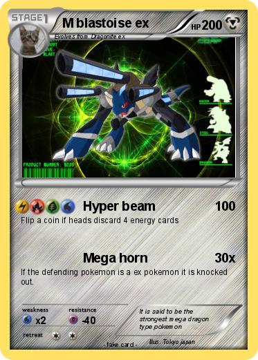Pokemon M blastoise ex