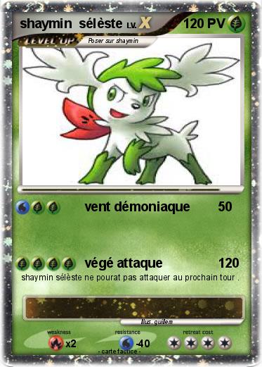 Pokemon shaymin  sélèste