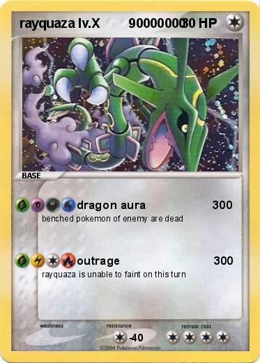 Pokemon rayquaza lv.X        90000000