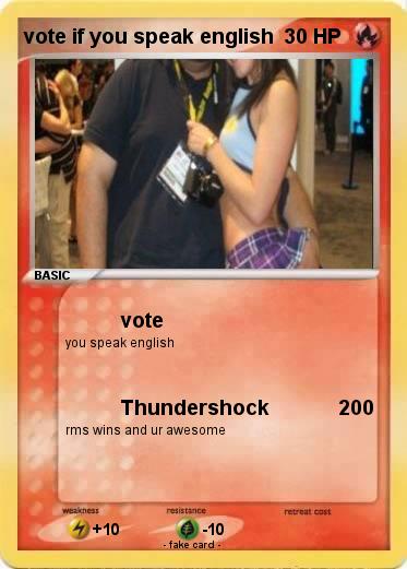 Pokemon vote if you speak english